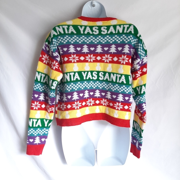 Derek Heart Yas Santa Ugly Xmas Sweater 